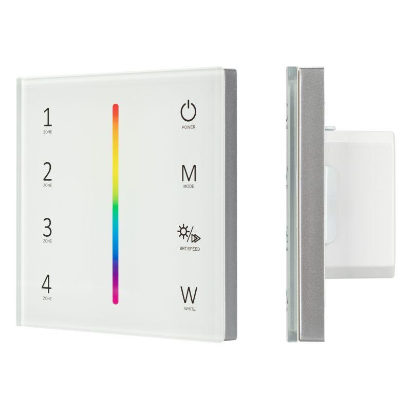 панель sens smart-p45-rgbw white (230в 4 зоны 2.4g) (ip20 пластик) arlight 028140 от BTSprom.by
