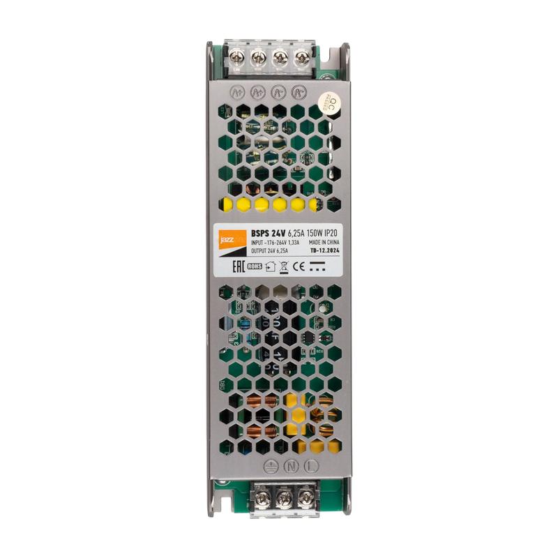 блок питания для светодиодной ленты 150вт 6.25а 24в ip20 bsps метал. pro+ jazzway 5015593 от BTSprom.by