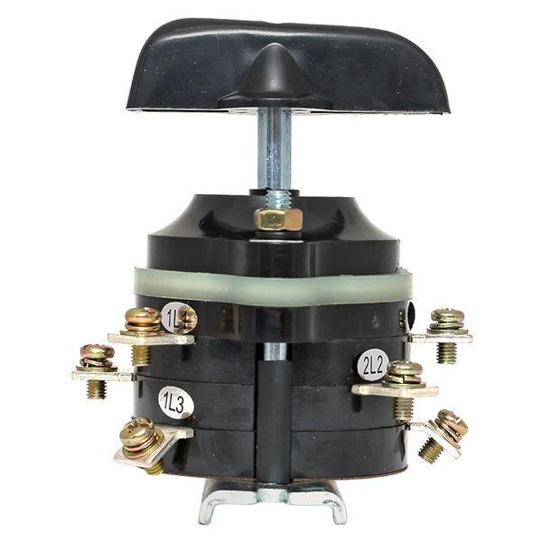  Переключатель пакетный 1-кл. 40А IP00 ПП 3-40/Н2 М3 исп.3 черн. EKF pp-3-40-3 фото в каталоге от BTSprom.by