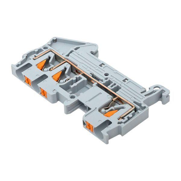  Колодка клеммная пружинная 2.5 Push-in 3 вывода сер. EKF PIT-2.5-3 фото в каталоге от BTSprom.by