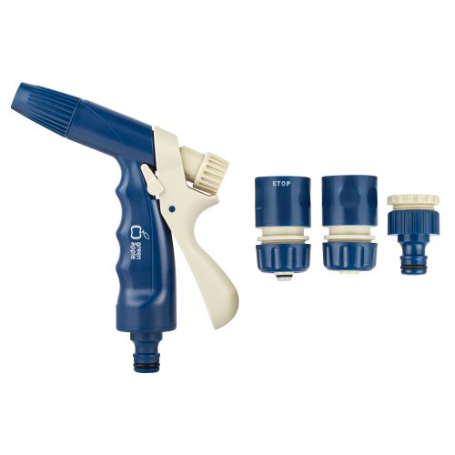  Комплект для полива (пистолет-распылитель штуцер коннектор коннектор с аквастопом) для 1/2 и 3/4 (1/12) Green Apple Б0017786 фото в каталоге от BTSprom.by