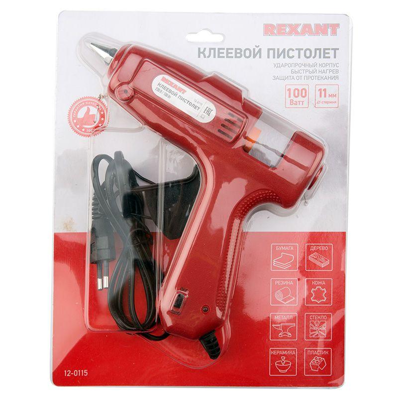  Пистолет клеевой 100Вт (Профи) REXANT 12-0115 фото в каталоге от BTSprom.by