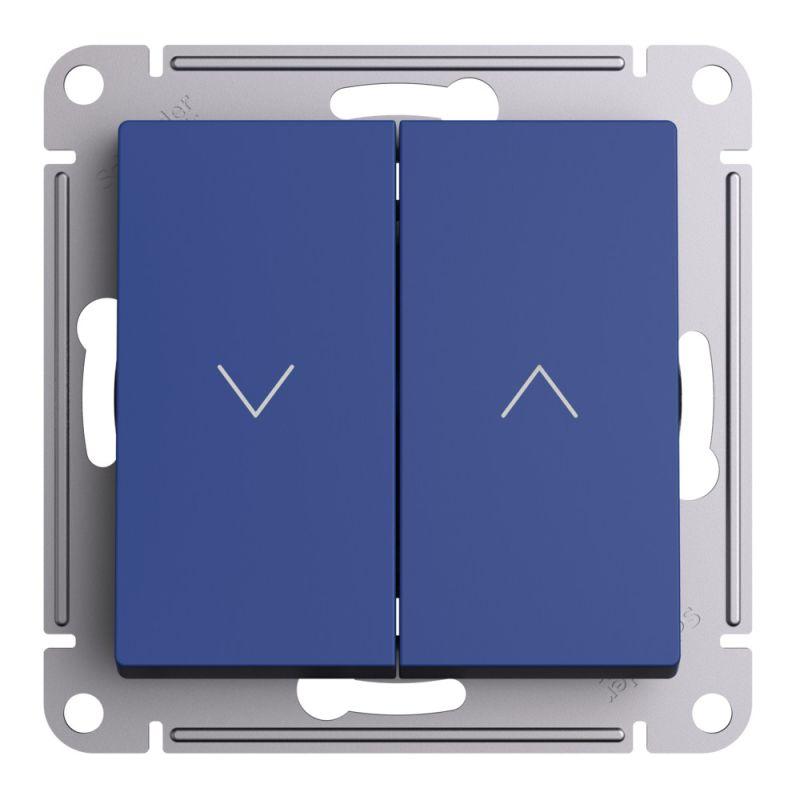  Выключатель для жалюзи 2-кл. AtlasDesign 10А механизм аквамарин SE ATN001119 фото в каталоге от BTSprom.by