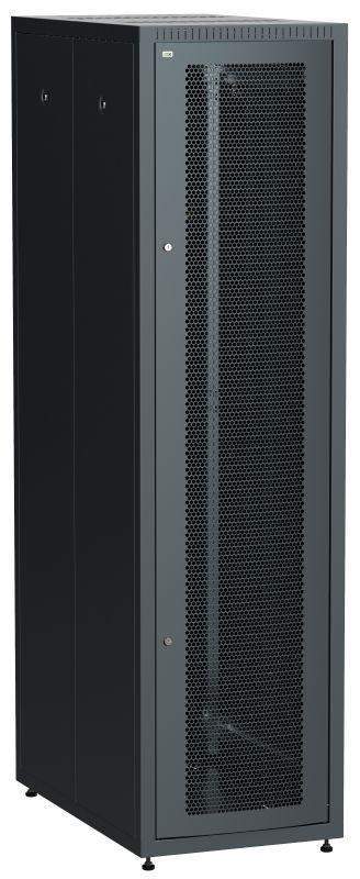 шкаф сетевой linea e 42u 600х1000мм двери 2шт перфорир. и метал. черн. itk le05-42u61-pm от BTSprom.by