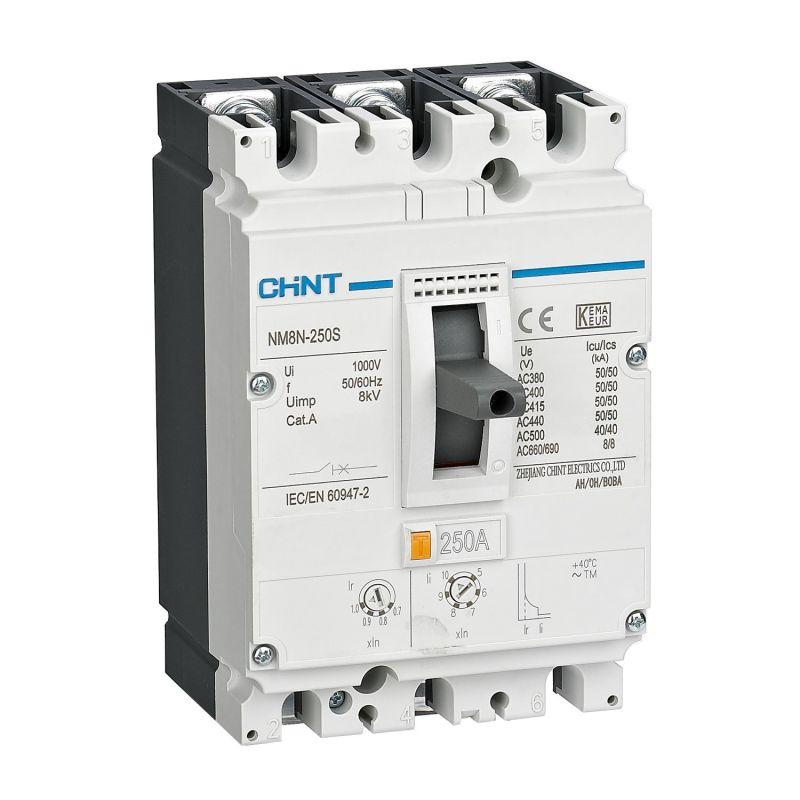 выключатель автоматический защиты двигателя 3п 70ка 200а nm8n-250q m (r) chint 271436 от BTSprom.by