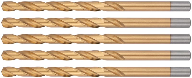  Сверло HSS по металлу удлиненные титановое покрытие 10.0х184мм (уп.5шт) FIT 34300 фото в каталоге от BTSprom.by