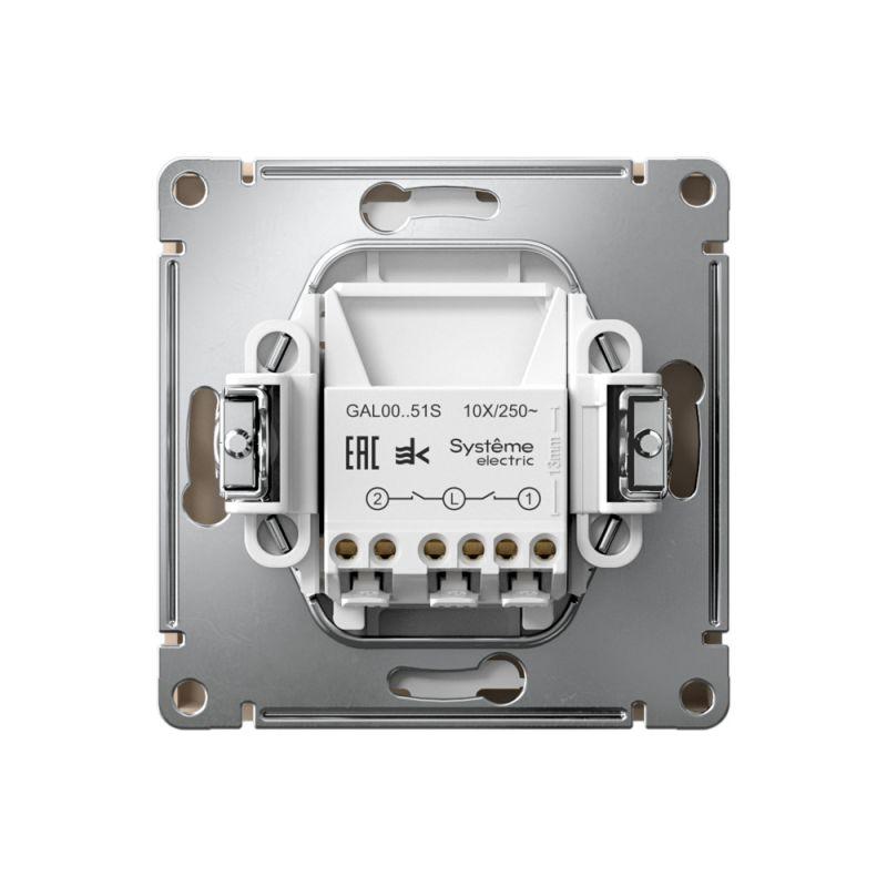  Выключатель 2-кл. ArtGallery 10AX быстрозажим. клем. механизм песочн. SE GAL001251S фото в каталоге от BTSprom.by