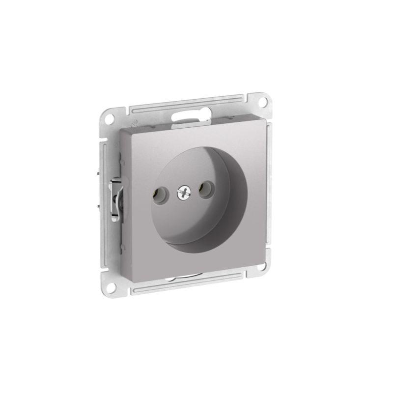 розетка atlasdesign 16а без заземл. без шторок быстрозажим. клем. механизм алюм. se atn000341s от BTSprom.by