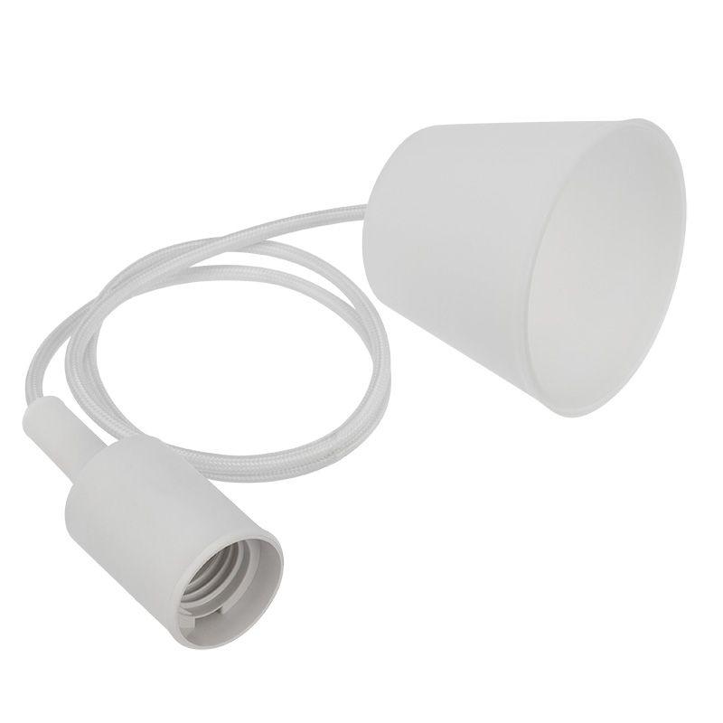  Патрон E27 силиконовый со шнуром 1м бел. Rexant 11-8884 фото в каталоге от BTSprom.by