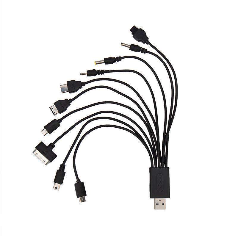кабель usb 10 в 1 microusb/miniusb/30 pin/lg chocolate/samsung/sonyericsson/dc 3.5/dc 4.0/nokia rexant 18-1196 от BTSprom.by
