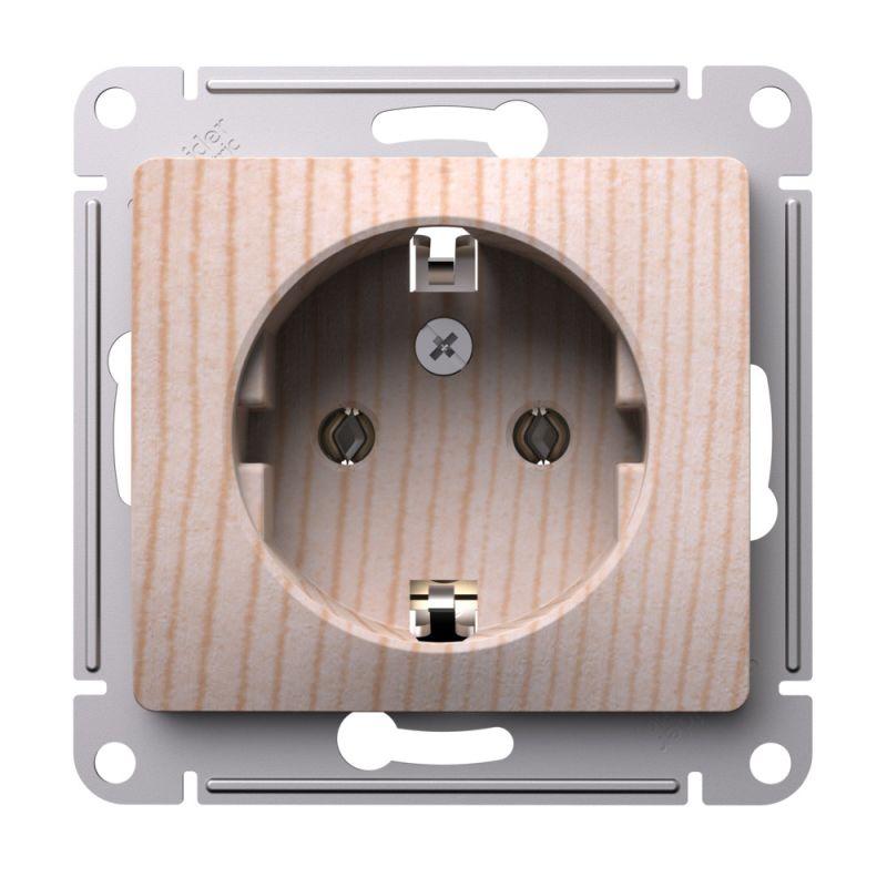 розетка glossa 16а с заземл. механизм сосна se gsl001543 от BTSprom.by