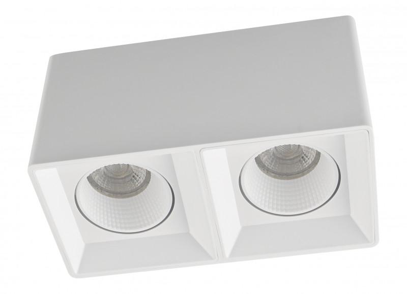 светильник накладной ip20 10вт gu5.3 led бел./бел. пластик denkirs dk3085-wh от BTSprom.by