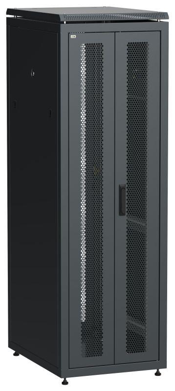 шкаф сетевой linea n 19дюйм 38u 600х800мм передн. перфорир. распашная двустворчат. задн. перфорир. чер. itk ln05-38u68-2pp от BTSprom.by