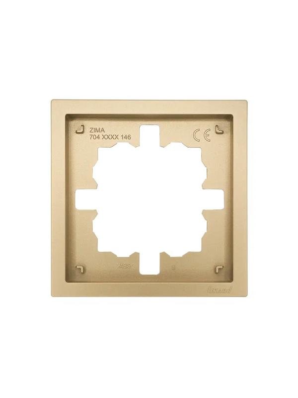 рамка 1-мест. горизонт. zima зол. lezard 704-3600-146 от BTSprom.by