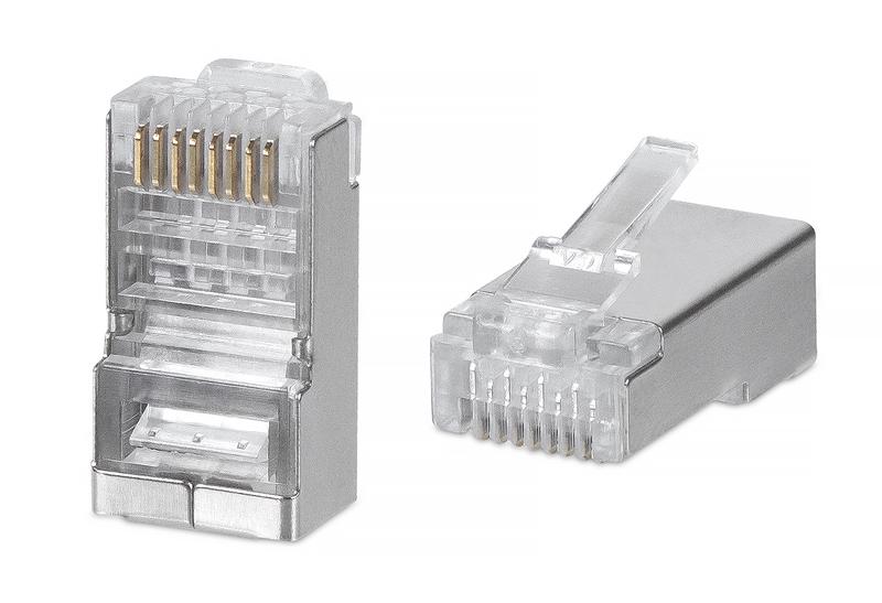 коннектор rj45 8p8c-sh-c6 под витую пару кат.6/7 экранир. универс. (для ож и мж кабеля) для проводников s=1.05мм по изоляции cabeus 7245c от BTSprom.by