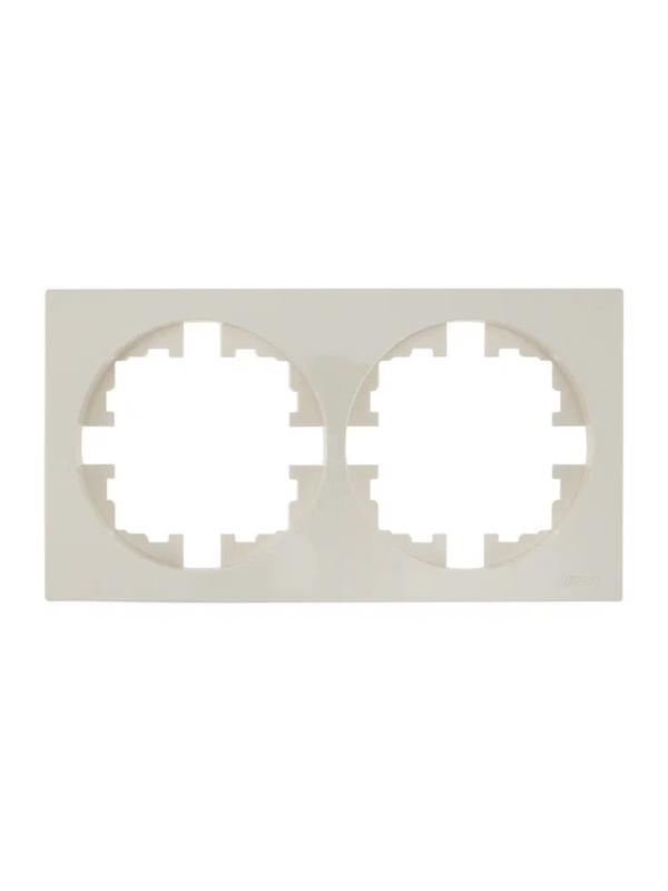 рамка 2-м osen горизонт. квадрат сл. кость lezard 743-9000-147 от BTSprom.by