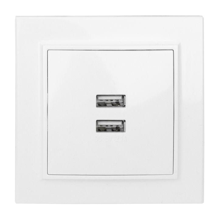 розетка usb 2-м сп минск 2.1а бел. ekf err-2usb-100 от BTSprom.by
