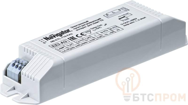 аппарат пускорегулирующий электронный (эпра) 94 425 nb-etl-118-ea3 navigator 94425 от BTSprom.by