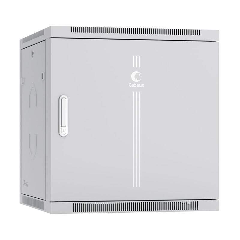 шкаф телекоммуникационный настенный sh-05f-12u60/60m 19дюйм 12u 600х600х635мм дверь метал. сер. (ral 7035) cabeus 7108c от BTSprom.by