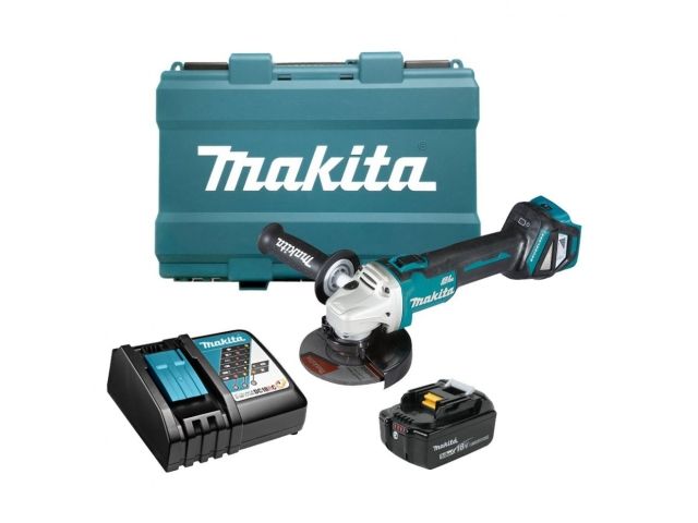 аккум. углошлифмашина makita lxt dga 511 rt кейс makpac 2 (18.0 в, 1 акк., 5.0 а/ч, li-ion, диск 125х22.2 мм, вибро) dga511rt от BTSprom.by