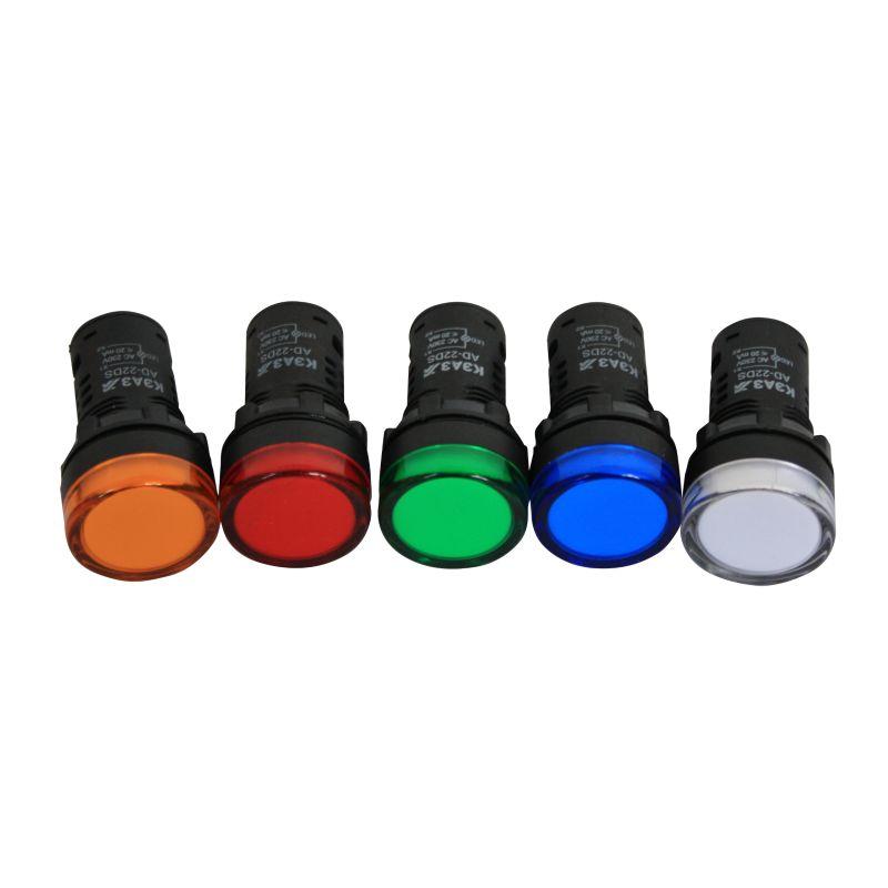 лампа ad22ds(led) матрица 22мм 230в син. кэаз 238571 от BTSprom.by