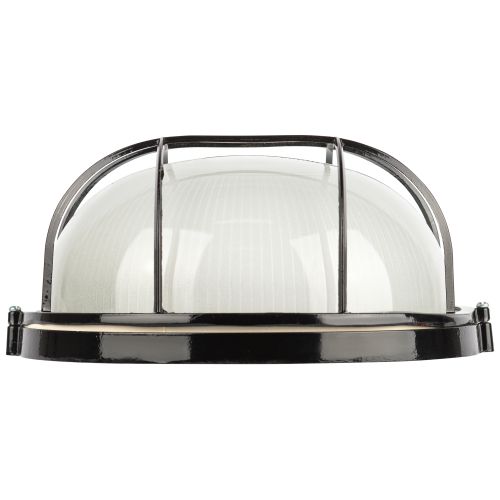  Светильник НБП 03-100-002 1х100Вт E27 IP54 акватермо алюм./стекло D240 круг черн. с решеткой Эра Б0063876 фото в каталоге от BTSprom.by