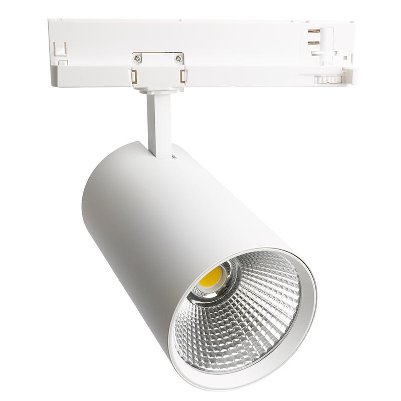 светильник светодиодный трековый на шинопровод 40вт 3600лм 4000к 35град. бел. 3ф al147 со встроенным драйвером feron 51600 от BTSprom.by