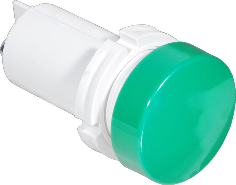 лампа светодиодная скл-14б-л-2-220(р)-п с порогом срабатывания 140в плоский излучатель 220в 50гц/пост. диаметр посадочного отверстия 22мм ухл2.1 зел. реле и автоматика a8021-34125063 от BTSprom.by