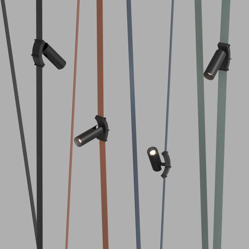  Светильник для трека-ремня Belty Spot 7Вт 3000К IP20 48В DC 35х126.5мм RA90 30град. поворотн. со светодиодом алюм. черн. DENKIRS 760245 фото в каталоге от BTSprom.by