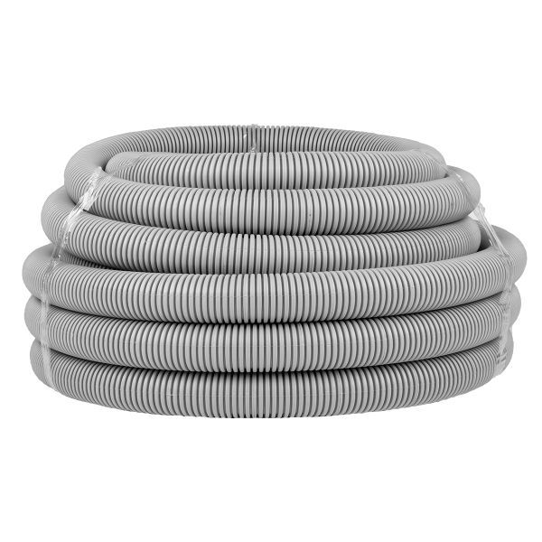 труба гофрированная пвх d40мм с протяжкой сер. (уп.15м) plast proxima ekf tg-z-40 от BTSprom.by