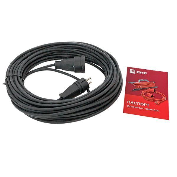 удлинитель-шнур 1х30м с заземл. 16а ip44 зевс 2.0 3.5квт кг 3х1.5 proxima ekf usb02-16-315-1-30-ip44 от BTSprom.by