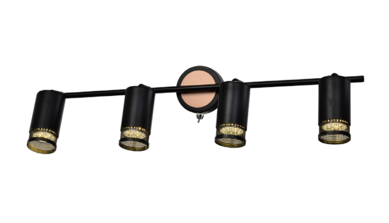 светильник настенно-потолочный спот lili 7020-704 4хgu10 25вт поворотный с выключателем rivoli б0051230 от BTSprom.by