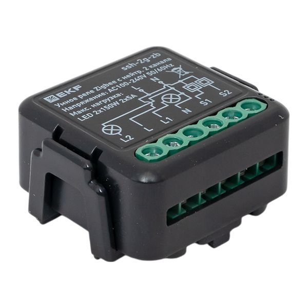  Реле умное в подрозетник 2-канальное Zigbee Connect Select с нейтралью EKF ssh-2g-zb фото в каталоге от BTSprom.by