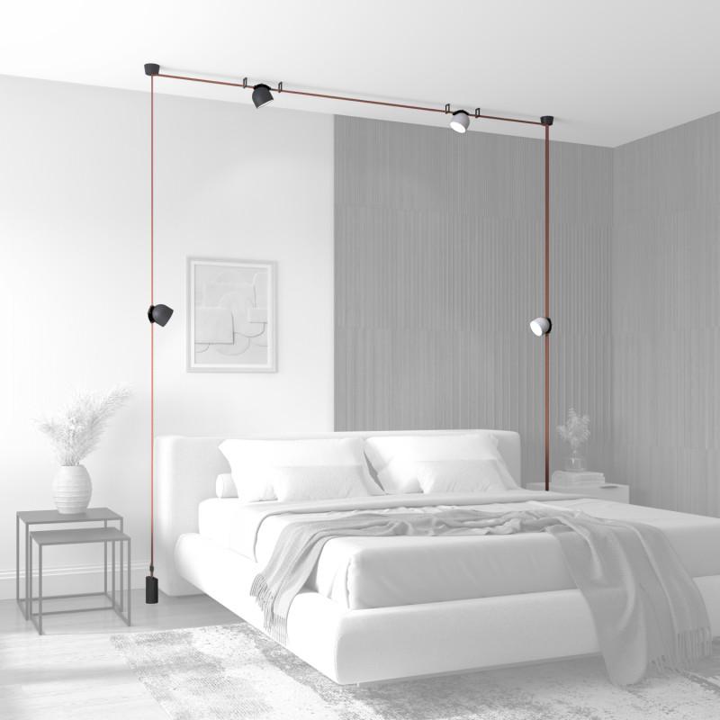  Светильник для трека-ремня Belty Spot 12Вт 3000К IP20 48В DC 100х107мм RA90 120град. поворотн. со светодиодом алюм. черн. DENKIRS 760229 фото в каталоге от BTSprom.by