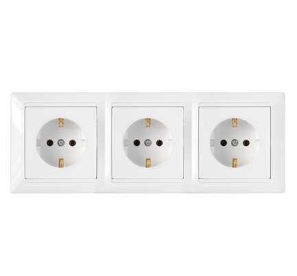 розетка 3-м сп 16а ip20 с заземл. бел. bylectrica рс16-354 от BTSprom.by