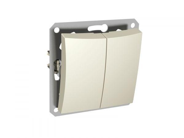  Выключатель 2-кл. СП Дуэт 10А IP20 с индикацией механизм беж. SchE WDE000253 фото в каталоге от BTSprom.by