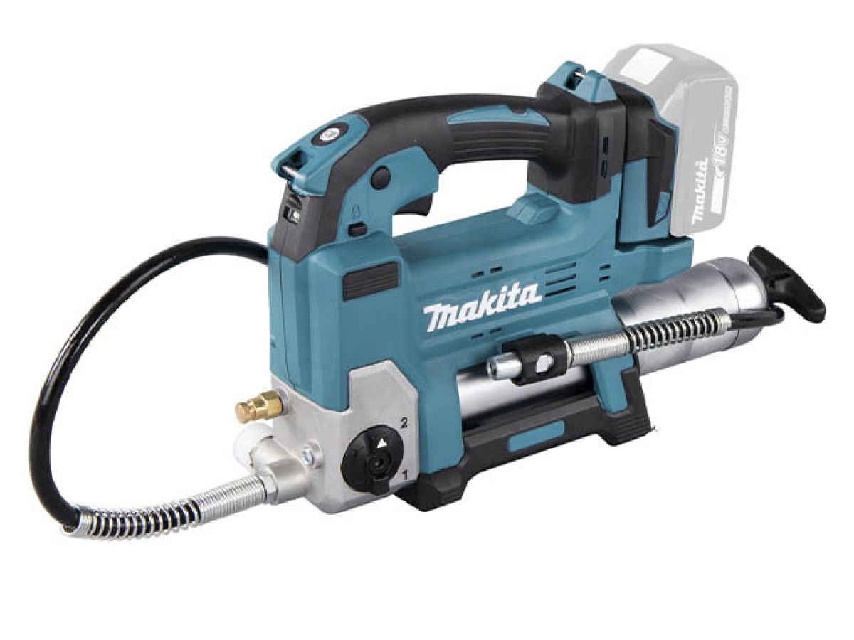 аккум. шприц для смазки makita lxt dgp180z (18 v lxt, 69мпа, 12/8/7 л/м, шланг 1,2м, 2 реж -145/290 л/мин, 410/450/500 мл) dgp180z от BTSprom.by