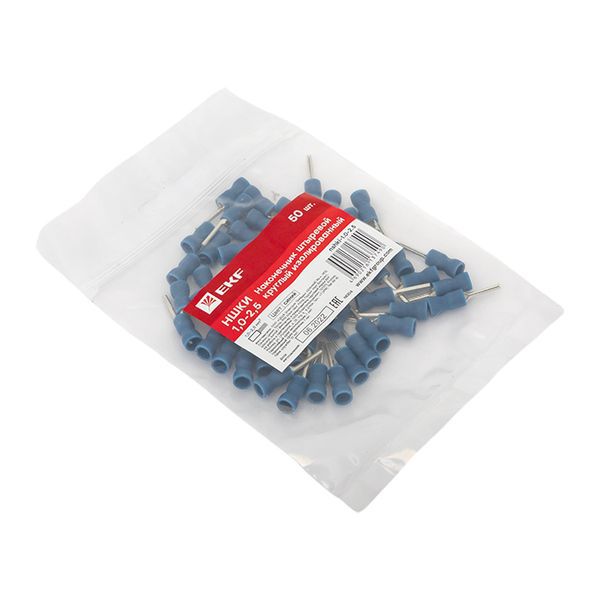  Наконечник штыревой круглый изолированный НШКИ 1.0-2.5 (уп.50шт) EKF nshki-1.0-2.5 фото в каталоге от BTSprom.by