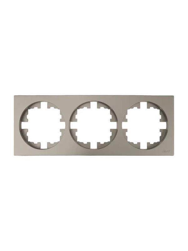 рамка 3-м osen горизонт. квадрат титан lezard 743-3700-148 от BTSprom.by