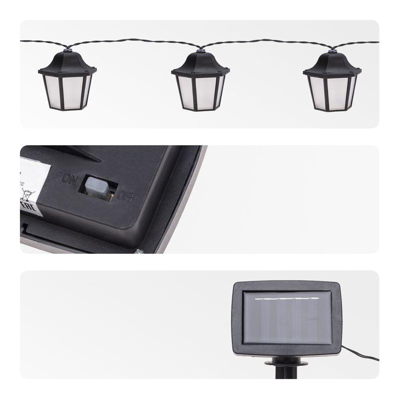  Гирлянда садовая Дэнлонг 3000К встроен. аккумулятор солнечная панель коллекция Пекин Rexant 602-2430 фото в каталоге от BTSprom.by