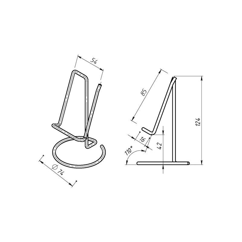  Держатель для смартфонов и планшетов настольный черн. Rexant 38-0717 фото в каталоге от BTSprom.by
