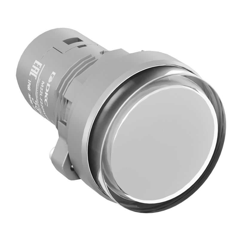 лампа сигнальная со встроенным диодом 220в зажим push-in бел. dkc m22l-f220wpu от BTSprom.by