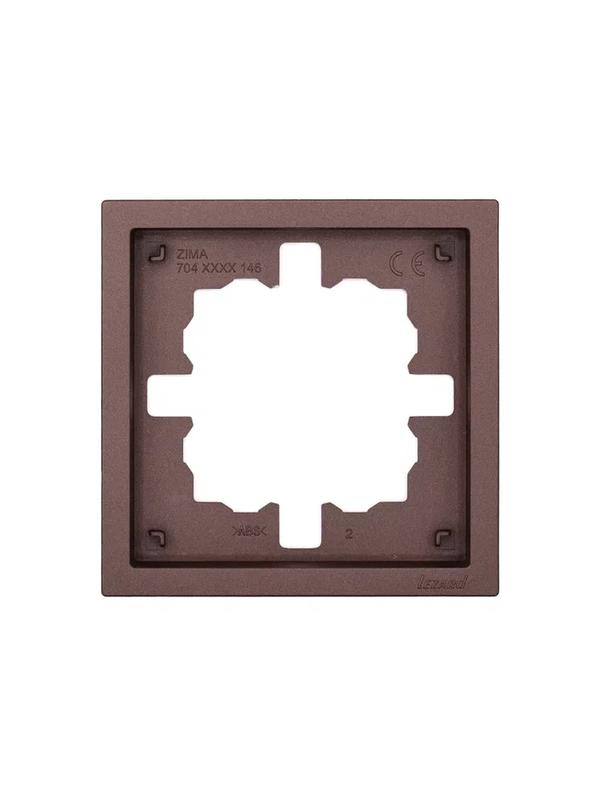 рамка 1-мест. горизонт. zima шоколад lezard 704-7300-146 от BTSprom.by