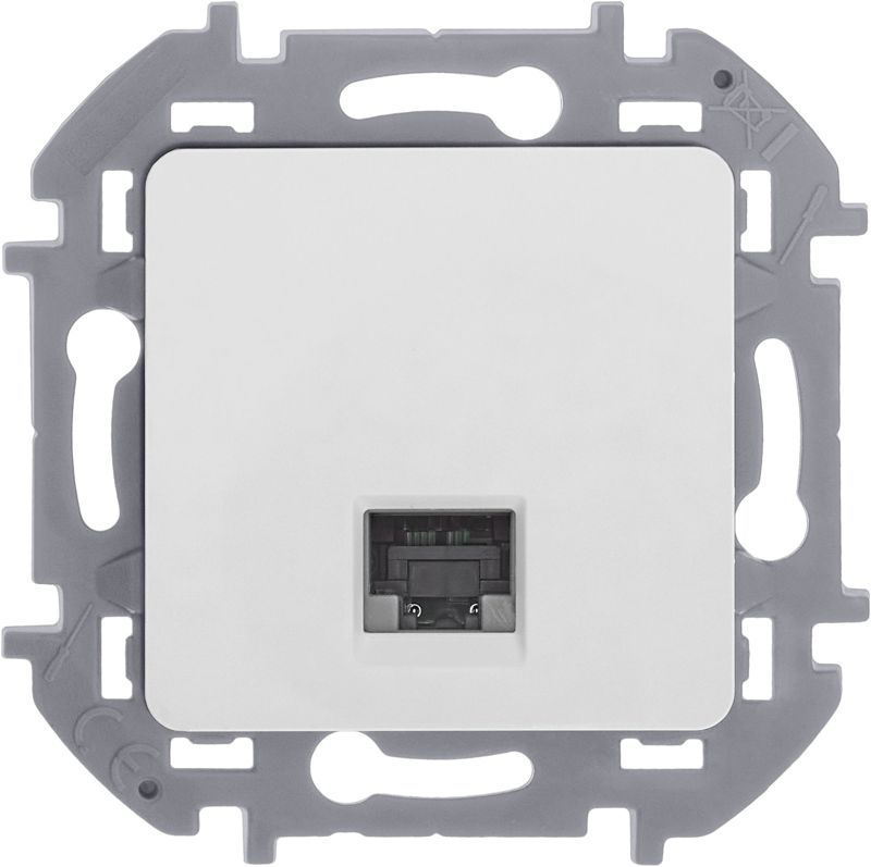  Розетка компьютерная Inspiria RJ45 кат.5E UTP бел. IEK 673825 фото в каталоге от BTSprom.by