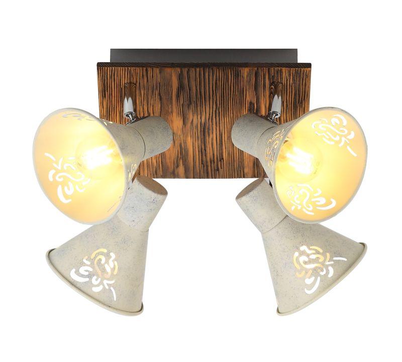 светильник настенно-потолочный спот cansaro 7012-704 4хe14 40вт поворотный rivoli б0044751 от BTSprom.by