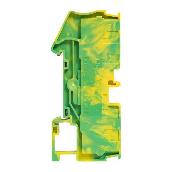  Колодка клеммная пружинная 4 Push-in 4 вывода земля EKF PIT-4-4-pe фото в каталоге от BTSprom.by