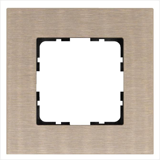 рамка 1-м g-metal метал. алюм. шампань champagne gold jasmart g1001ag от BTSprom.by