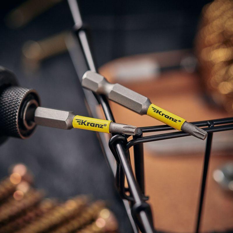  Бита для шуруповерта Torx T15х50мм (уп.2шт) Kranz KR-92-0426-1 фото в каталоге от BTSprom.by