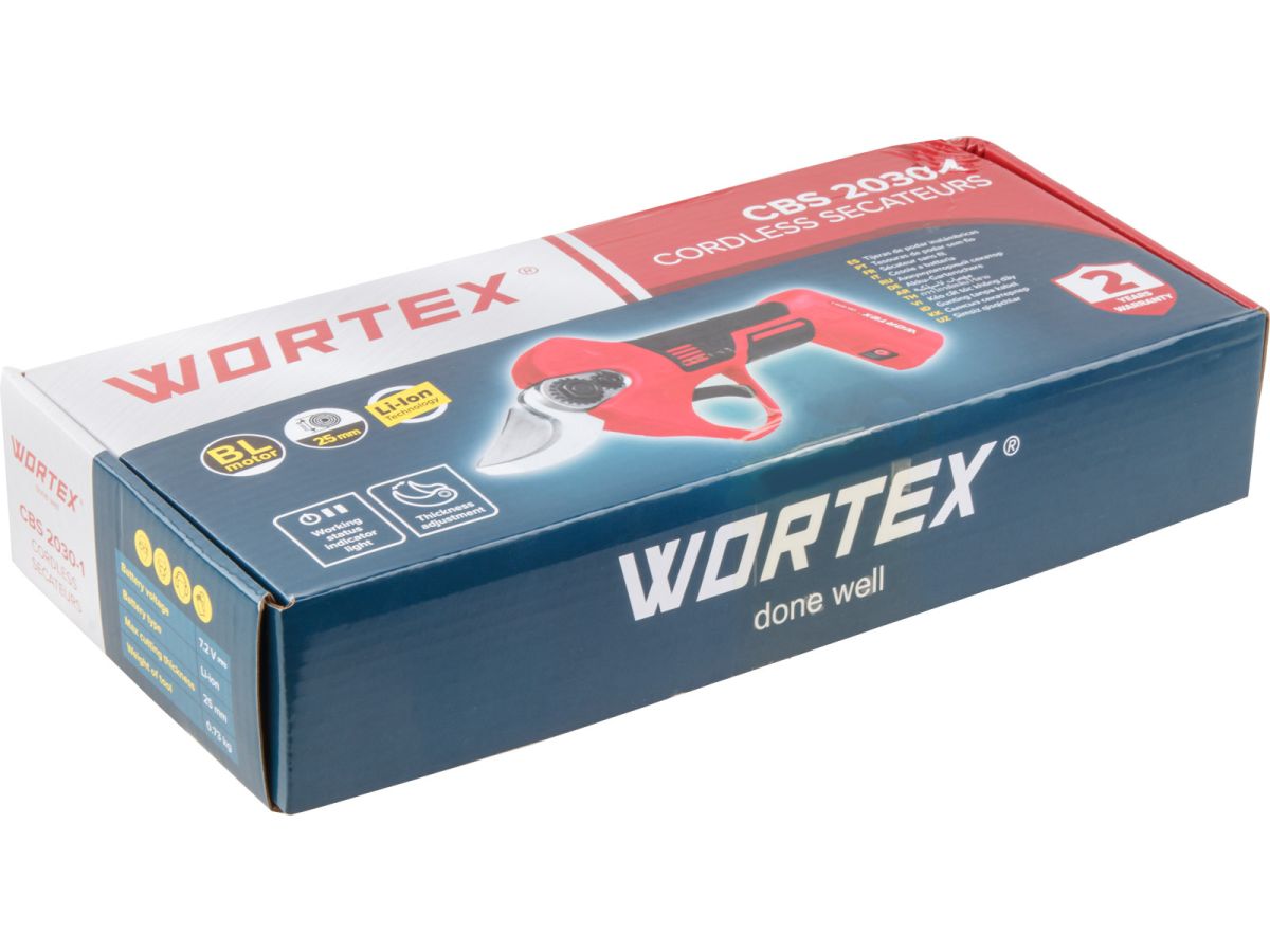  Аккум. секатор WORTEX CBS 2030-1 в кор. БЕСЩЕТ., 7.2 В, ветки до 25 мм 1334890 фото в каталоге от BTSprom.by