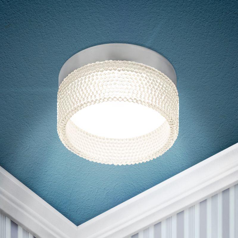 светильник точечный dk97 ch/tr gx53 встраив. хром прозр. эра б0057463 от BTSprom.by